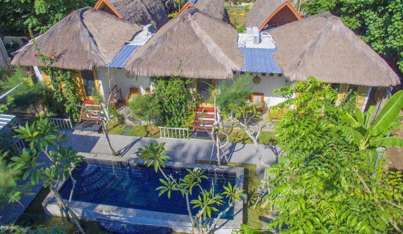 The Huts Villa Gili Trawangan Exteriör bild