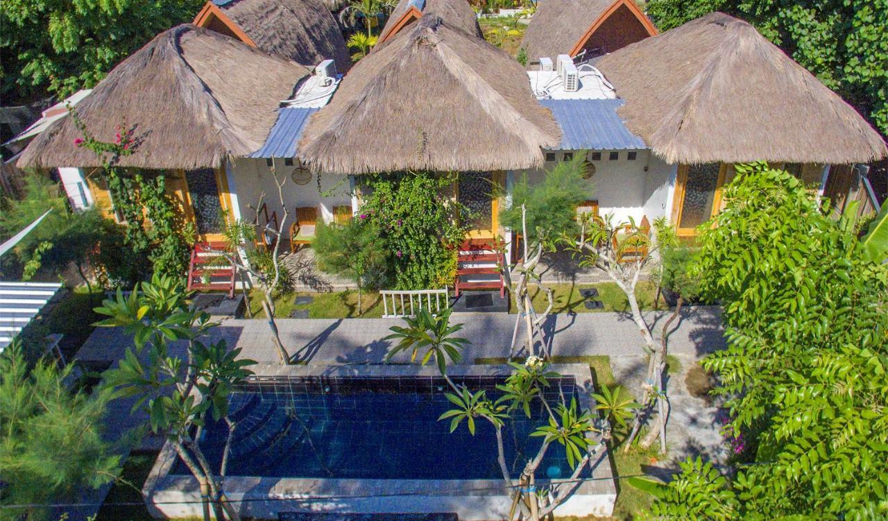 The Huts Villa Gili Trawangan Exteriör bild